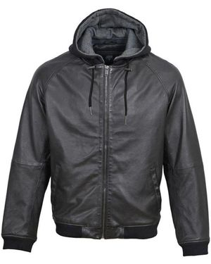 Le Temps Des Cerises Lederjacke schwarz lenz - Grau
