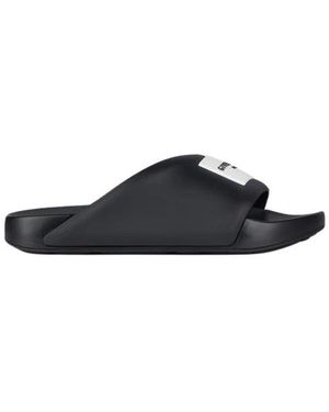 Givenchy Label Flat Mules - Blauw