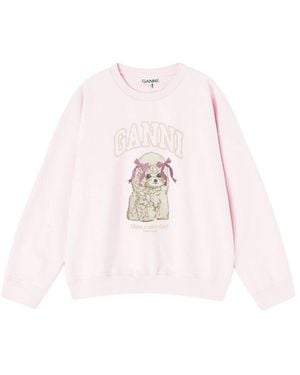 Ganni Sweatshirts - Rose