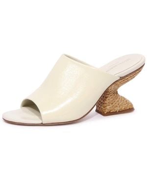 Paloma Barceló Heeled Mules - Natural