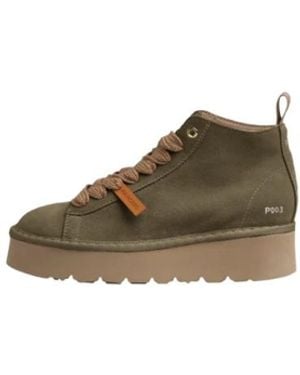 Pànchic Lace-Up Boots - Verde