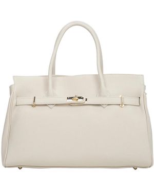 ESTRO Grote Satchel Tas - Naturel