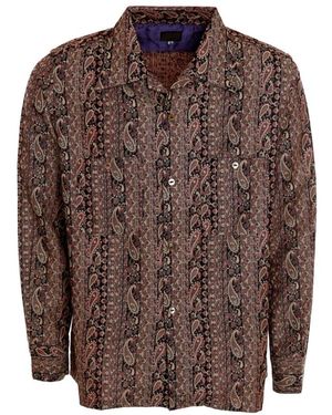 Needles Overhemden ,Bruin ,Casual Shirts