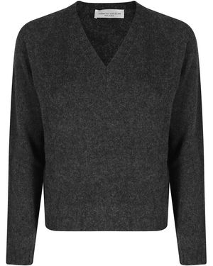Roberto Collina V-Neck Knitwear - Negro