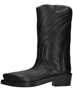 Mugler Cowboy Boots - Negro