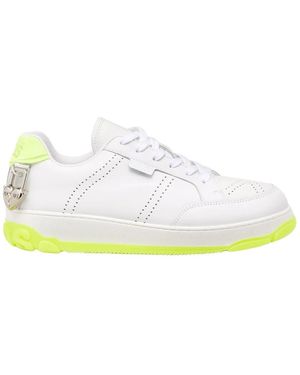 Gcds Schoenen ,Groen ,Leer Essential Nami Sneakers - Wit