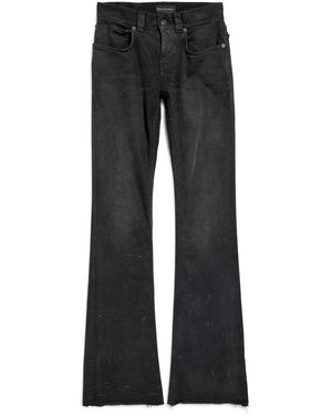 Balenciaga Slim Fit Bootcut Trousers - Black