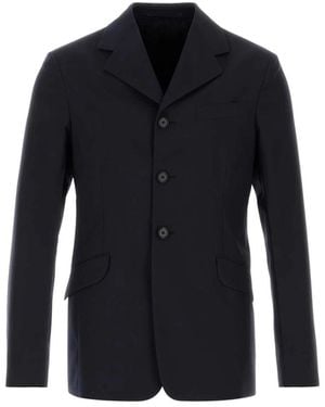 Jil Sander Jassen ,Blauw ,Wol Wollen Blazer