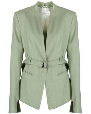 Patrizia Pepe Blazer Mit Druckknopfverschluss - Grün
