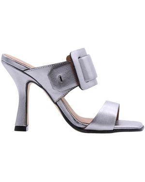 Carmens Heeled Mules - Grau