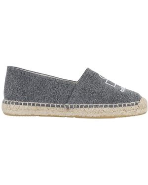 Isabel Marant Canvas Espadrilles Mit Gesticktem Logo - Grau