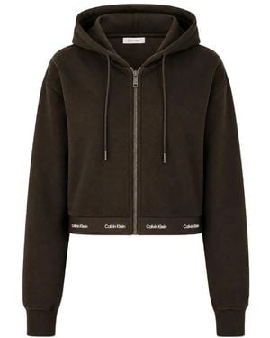 Calvin Klein Ls Terry Hoodie - Zwart