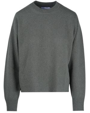 Alpha Studio Round-Neck Knitwear - Gris