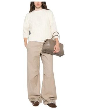 Marella Round-Neck Knitwear - Neutro