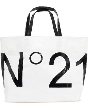 N°21 Tassen ,Wit ,Shopper Bag - Zwart