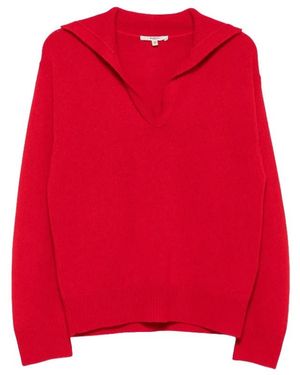 Barena V-Neck Knitwear - Rouge