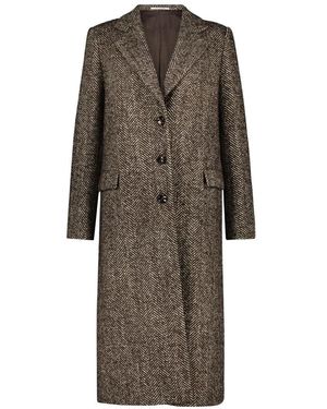 Tagliatore Single-Breasted Coat - Bruin