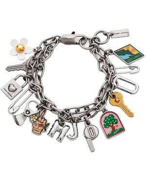 Marc Jacobs Accessoires ,Grijs ,Pop Americana Charm Bracelet - Metallic