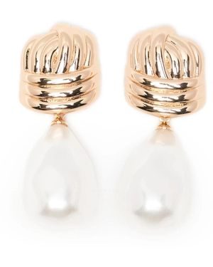 Self-Portrait Earrings - White