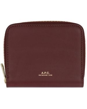 A.P.C. Wallets & Cardholders - Morado