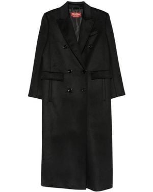 Max Mara Double-Breasted Coats - Negro