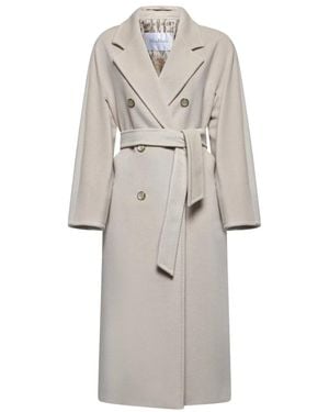 Max Mara Belted Coats - Natural