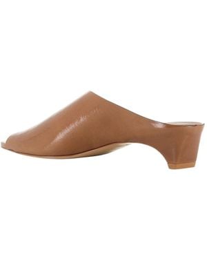 Roberto Del Carlo Heeled Mules - Marrone