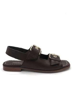 Pedro Miralles Flat Sandals - Nero