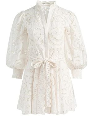 Alice + Olivia Shirt Dresses - Blanco