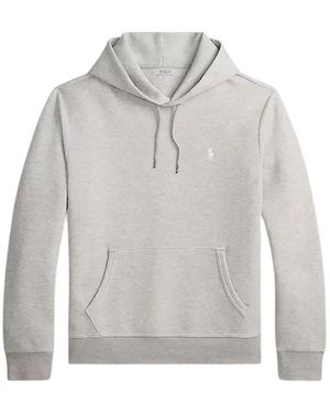 Ralph Lauren Hoodies & Sweatvesten ,Grijs ,Katoen Signature Pony Hoodie