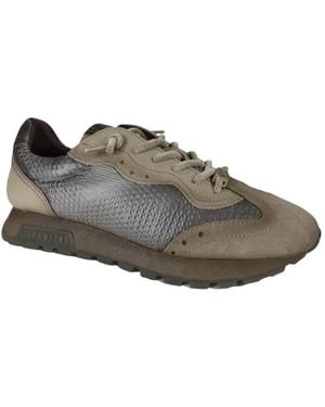 Hispanitas Schoenen ,Leer Oregon Sneaker - Grijs