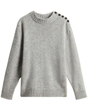 Woolrich Round-Neck Knitwear - Gris