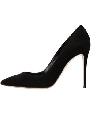 Casadei Schoenen ,Zwart ,Suède Suede Décolleté