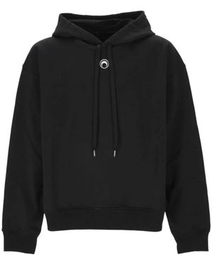 Marine Serre Hoodies - Nero