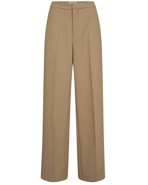 Mos Mosh Wide Trousers - Natural