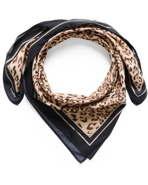 Soaked In Luxury Leopardenmuster Schal Accessoire - Schwarz
