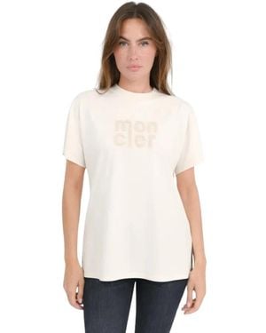 Moncler T-Shirts - Bianco