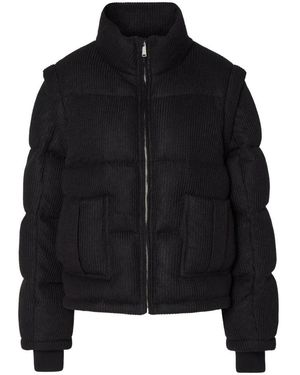 CLOEYS Jassen ,Zwart ,Polyester Gebreid Gewatteerd Jack Vest Zwart
