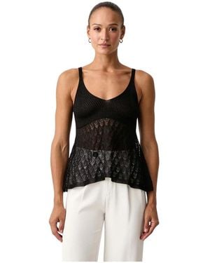 Twinset Sleeveless Tops - Negro