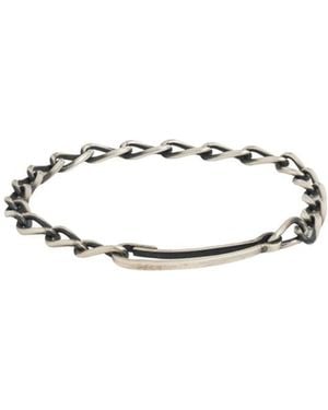 Werkstatt:münchen Long Link Flat Bracelet - Wit