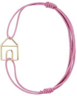 Aliita Accessoires ,Roze ,Katoen Casita Pura Cord Bracelet