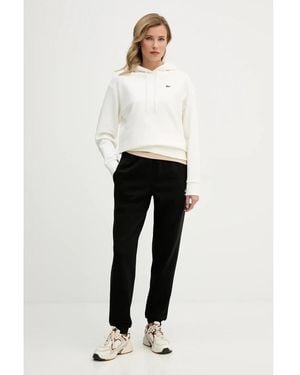 Lacoste Oversized Fleece Hoodie - Weiß