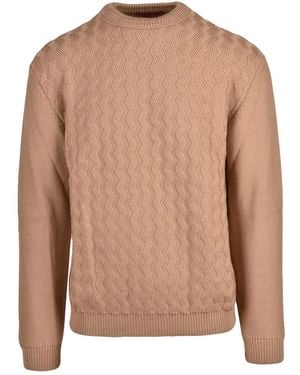 Daniele Fiesoli Round-Neck Knitwear - Brown