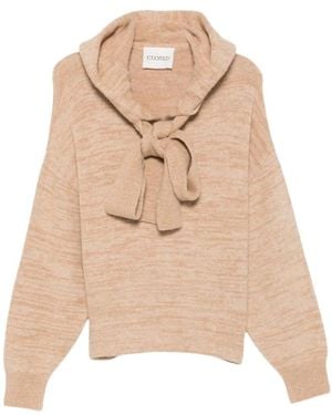 Closed Hoodie Met Strikdetail - Naturel