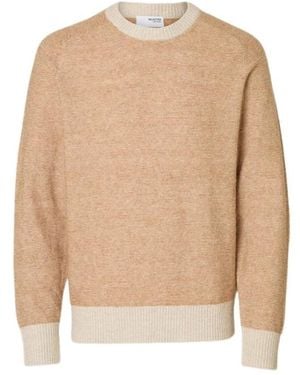 SELECTED Round-Neck Knitwear - Neutre