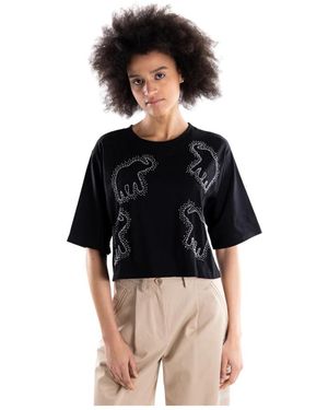 Brand Unique T-Shirt Met Ronde Hals - Zwart
