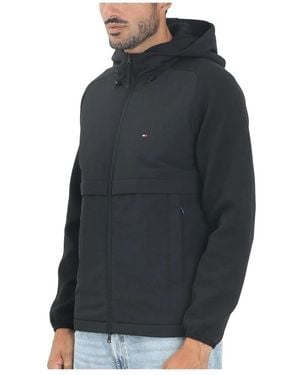 Tommy Hilfiger Jassen ,Zwart ,Antivento Light Jacket - Blauw