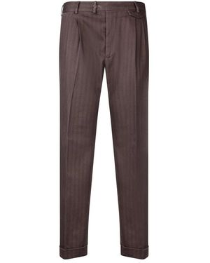 Dell'Oglio Suit Trousers - Brown