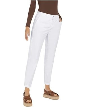 M·a·c Cropped Trousers - White