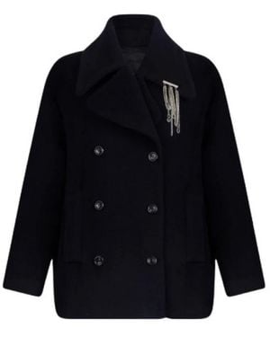 Liu Jo Double-Breasted Coats - Azul
